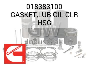 GASKET,LUB OIL CLR HSG — 018383100