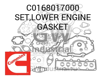 SET,LOWER ENGINE GASKET — C0168017000