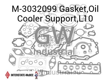 Gasket,Oil Cooler Support,L10 — M-3032099