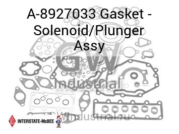 Gasket - Solenoid/Plunger Assy — A-8927033