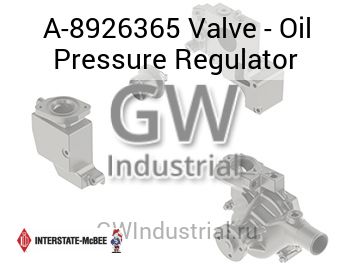 Valve - Oil Pressure Regulator — A-8926365