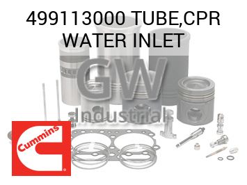 TUBE,CPR WATER INLET — 499113000