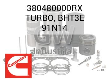 TURBO, BHT3E 91N14 — 380480000RX