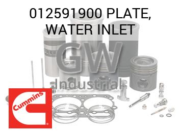 PLATE, WATER INLET — 012591900