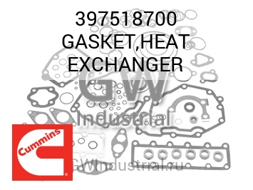 GASKET,HEAT EXCHANGER — 397518700
