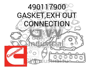 GASKET,EXH OUT CONNECTION — 490117900