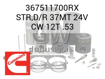 STR,D/R 37MT 24V CW 12T .53 — 367511700RX