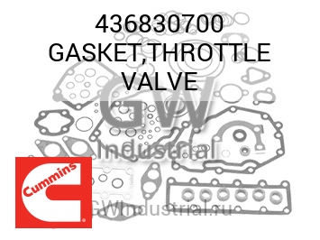GASKET,THROTTLE VALVE — 436830700