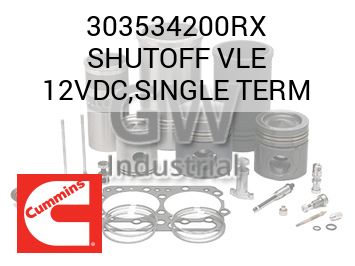 SHUTOFF VLE 12VDC,SINGLE TERM — 303534200RX