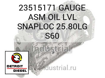 СТРЕЛОЧНЫЙ ИНДИКАТОР (В СБОРЕ МАСЛЯН.) LVL SNAPLOC 25.80LG S60