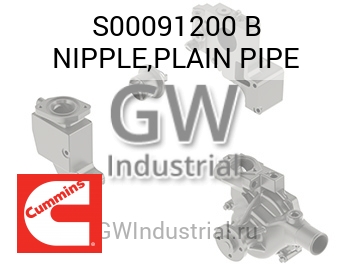 NIPPLE,PLAIN PIPE — S00091200 B