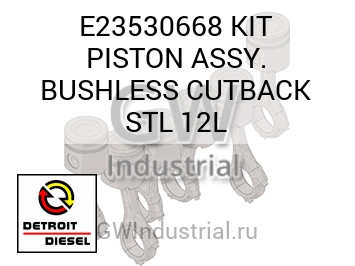 KIT PISTON ASSY. BUSHLESS CUTBACK STL 12L — E23530668