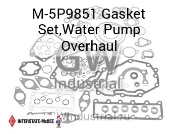 Gasket Set,Water Pump Overhaul — M-5P9851