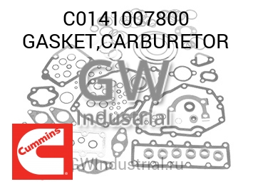 GASKET,CARBURETOR — C0141007800