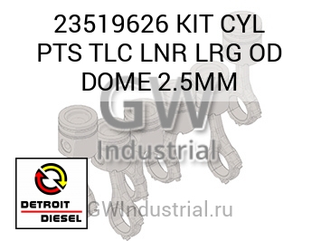 КОМПЛЕКТ ПОРШНЯ   PTS TLC LNR LRG D 2.5MM
