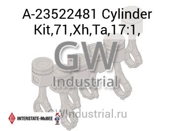 Cylinder Kit,71,Xh,Ta,17:1, — A-23522481