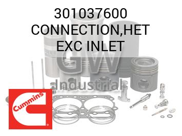 CONNECTION,HET EXC INLET — 301037600