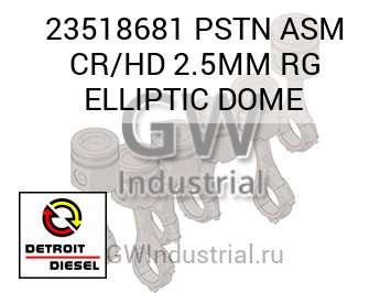 В СБОРЕ PSTN CR/HD 2.5MM RG ELLIPTIC DOME