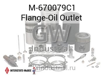 Flange-Oil Outlet — M-670079C1