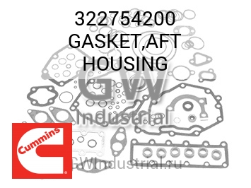 GASKET,AFT HOUSING — 322754200