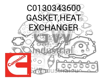 GASKET,HEAT EXCHANGER — C0130343600