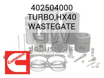 TURBO,HX40 WASTEGATE — 402504000