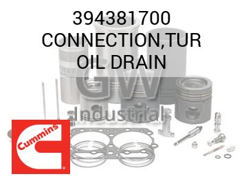 CONNECTION,TUR OIL DRAIN — 394381700