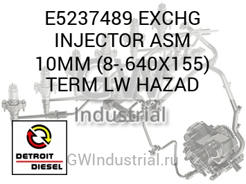 EXCHG INJECTOR ASM 10MM (8-.640X155) TERM LW HAZAD — E5237489