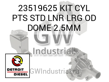 КОМПЛЕКТ ПОРШНЯ (СТД)   PTS LNR LRG D 2.5MM