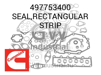 SEAL,RECTANGULAR STRIP — 497753400