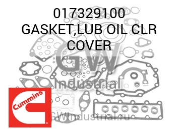 GASKET,LUB OIL CLR COVER — 017329100