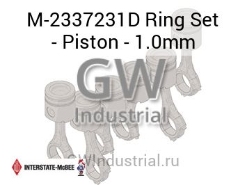 Ring Set - Piston - 1.0mm — M-2337231D