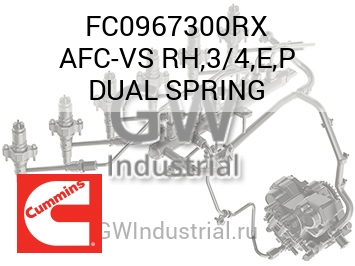 AFC-VS RH,3/4,E,P DUAL SPRING — FC0967300RX