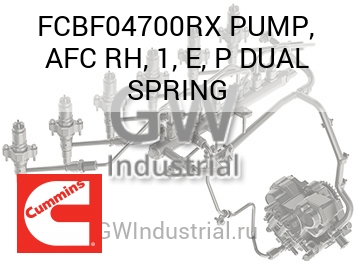PUMP, AFC RH, 1, E, P DUAL SPRING — FCBF04700RX