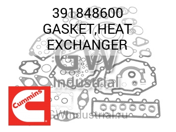 GASKET,HEAT EXCHANGER — 391848600