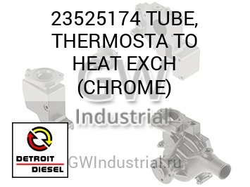 TUBE, THERMOSTA TO HEAT EXCH (CHROME) — 23525174