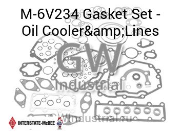 Gasket Set - Oil Cooler&Lines — M-6V234