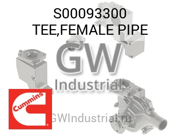 TEE,FEMALE PIPE — S00093300