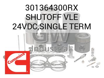 SHUTOFF VLE 24VDC,SINGLE TERM — 301364300RX