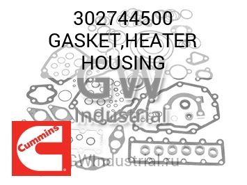 GASKET,HEATER HOUSING — 302744500