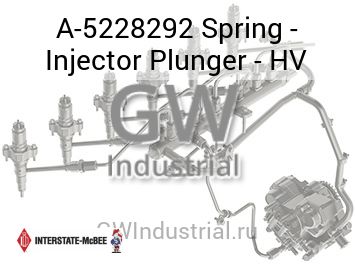 Spring - Injector Plunger - HV — A-5228292