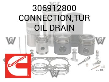 CONNECTION,TUR OIL DRAIN — 306912800