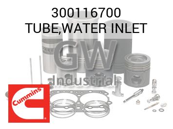TUBE,WATER INLET — 300116700