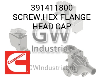 SCREW,HEX FLANGE HEAD CAP — 391411800