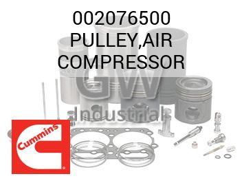 PULLEY,AIR COMPRESSOR — 002076500