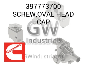 SCREW,OVAL HEAD CAP — 397773700
