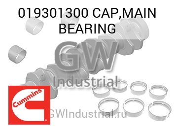 CAP,MAIN BEARING — 019301300