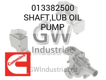 SHAFT,LUB OIL PUMP — 013382500