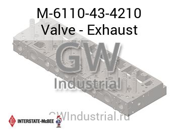Valve - Exhaust — M-6110-43-4210