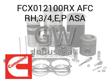 AFC RH,3/4,E,P ASA — FCX012100RX